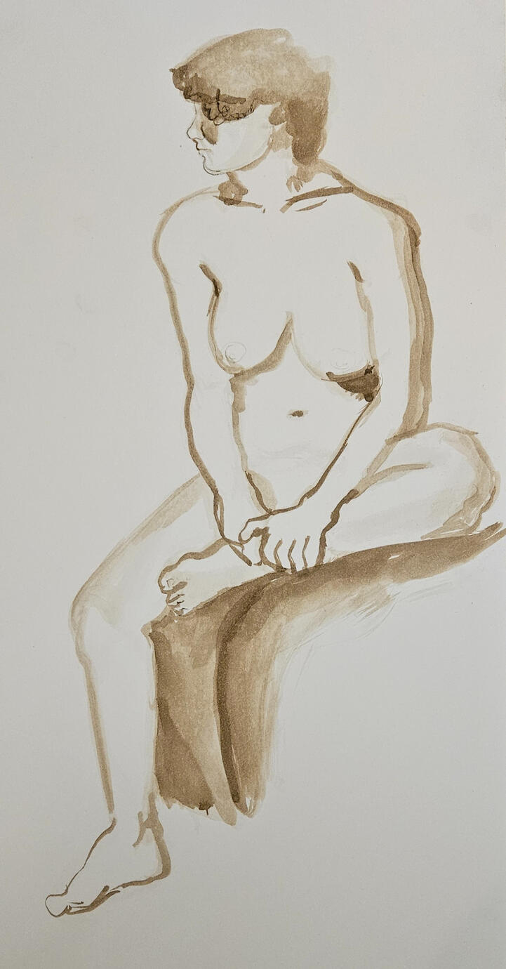 Walnut Ink Gesture 1 (2024)